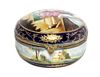 * A Sevres Style Porcelain Box Diameter 6 1/4 inches.
