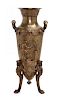 A French Neoclassical Bronze Vase Height 22 inches.