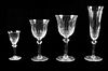 A St. Louis Glass Stemware Service Height of champagne flute 8 1/16 inches.