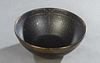Emilia Castillo, Sterling Mounted Moon and Star Pottery Bowl, Taxco, signed on the underside, H.- 3 1/2 in., Dia.- 9 3/8 in.