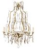 A French Gilt Bronze Thirteen-Light Chandelier Height 43 x diameter 29 inches.