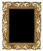 * An Italian Giltwood Mirror Height 42 1/2 x width 34 inches.