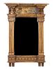 A Continental Giltwood Mirror Height 31 x width 21 1/2 inches.