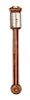 A George III Mahogany Stick Barometer Height 37 3/4 inches.