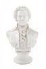 * A Bisque Porcelain Bust Height 17 inches.