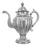 * An American Coin Silver Coffee Pot, Hyde & Goodrich, New Orleans, LA., Early to Mid 19th Century, of baluster handled form wit
