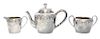 An American Silver Three-Piece Tea Service, Black, Starr & Frost, New York, NY, 20th Century, comprising a teapot, creamer and s