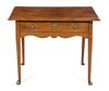 An American Mahogany Tea Table Height 27 1/2 x width 36 x depth 19 3/4 inches.