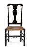 An American Ebonized and Parcel Gilt Side Chair Height 39 3/4 inches.