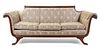 An American Federal Style Mahogany Settee Width 79 inches.