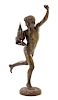 A French Bronze Figure Height 30 1/4 inches.