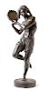 A French Bronze Figure Height 37 inches.