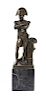 A Continental Bronze Figure Height overall 12 1/2 inches.