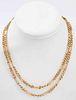 Vintage 18K Yellow Gold Figaro Chain Necklace