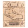 Mappa Geographica, Complectens I. Indiae Occidentalem. II. Isthmum Panamensem. III. Ichnographiam Praecipuorum... Nuremberg: 1740.
