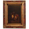 ESCARNIO DE CRISTO ESCUELA FLAMENCA, SIGLO XVIII Óleo sobre lámina de cobre Detalles de conservación 57 x 41.5 cm