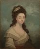 School of George Romney, Br. 1734-1802, Portrait of a Lady, Oil on canvas, unframed