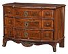 Diminutive Continental Baroque Parquetry Inlaid Commode