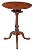 American Chippendale Mahogany Dish Top Candlestand