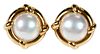 Tiffany & Co. 18kt. Pearl Earrings 