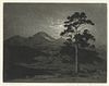 George Elbert Burr, Longs Peak - Moonlight, Estes Park - Colorado