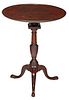 Chippendale Figured Mahogany Dish Top Candlestand