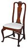 American Queen Anne Walnut Shell Carved Side Chair