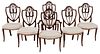 Very Fine Set of Six New York Federal Dining Chairs