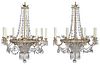 Fine Pair Swedish Neoclassical Style Chandeliers