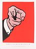 After Roy Lichtenstein, Pointing Finger