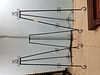LOT 3 WROUGHT EASELS 2-70" 1-54"