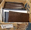 `BOX FOLDERS OF STAMP SHEETS AUTOG. 1ST DAY COVERS, STOCKS ETC.