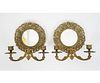 PAIR CONTINENTAL STYLE WALL SCONCES