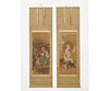 TWO HAND PAINTED ASIAN SCROLLS