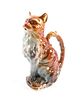 St. Clement French Majolica Cat Pitcher