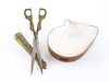 Brass Scissors & Bowl - Mother of Pearl