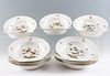 12 Herend Porcelain Bowls: Rothschild Bird