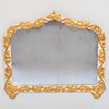 Neo-Gothic Style Painted and Parcel-Gilt Mirror