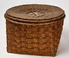 Exceptional Large Round Lidded Native Basket
