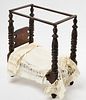 Period Miniature Carved Bed