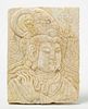 Asian Carved Marble Plaque
