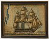 Wool Work Picture of a Ship