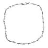 Platinum 3.30ctw Diamond Long Station Necklace Chain