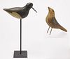 Shorebird and Carved Songbird