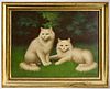Painting of White Cats