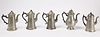 5 Maine Lighthouse Pewter Coffee Pots