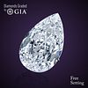 6.01 ct, D/IF, TYPE IIa Pear cut GIA Graded Diamond. Appraised Value: $1,532,500 
