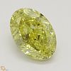 1.06 ct, Natural Fancy Intense Yellow Even Color, VS2, Oval cut Diamond (GIA Graded), Appraised Value: $25,100 