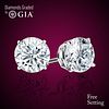 6.05 carat diamond pair Round cut Diamond GIA Graded 1) 3.01 ct, Color G, VS1 2) 3.04 ct, Color G, VS1. Appraised Value: $394,700 