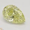 1.60 ct, Natural Fancy Yellow Even Color, IF, Pear cut Diamond (GIA Graded), Appraised Value: $42,300 